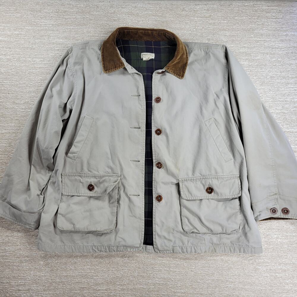 Vintage Bridgewater Studio Barn Coat Jacket Mens XL Corduroy Collar Chore Coat